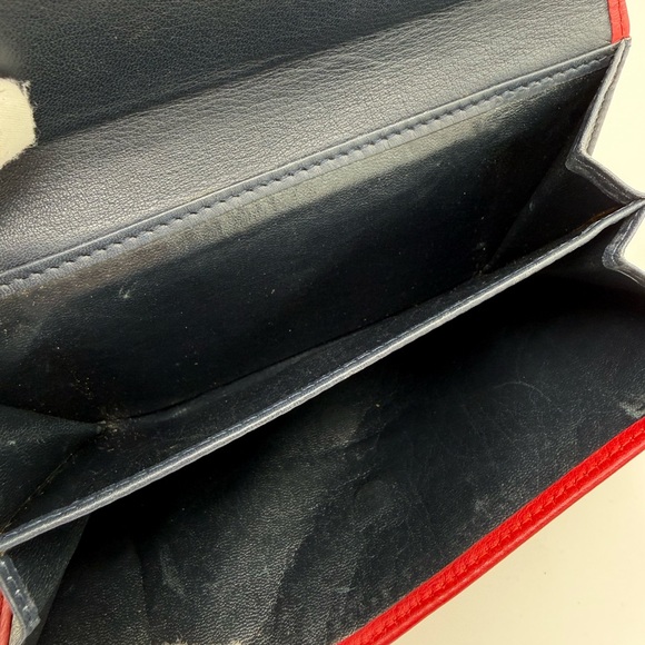 Vintage Christian Dior Double Flap Long Wallet with Unbranded Chain - Picture 13 of 17